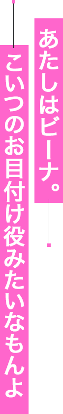 あたしはビーナ。こいつのお目付け役みたいなもんよ